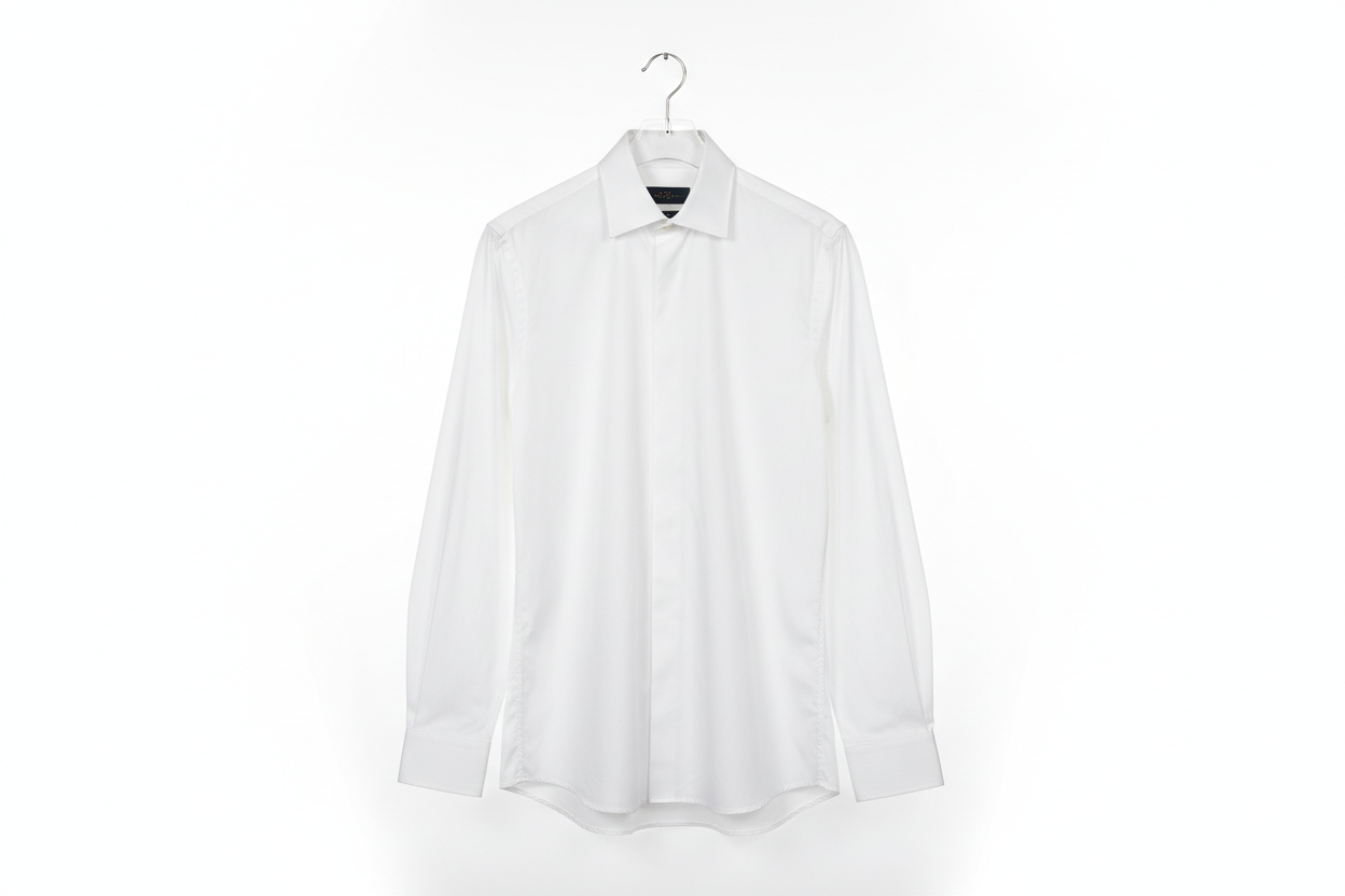 chemise blanche sur cintre propre repasser 